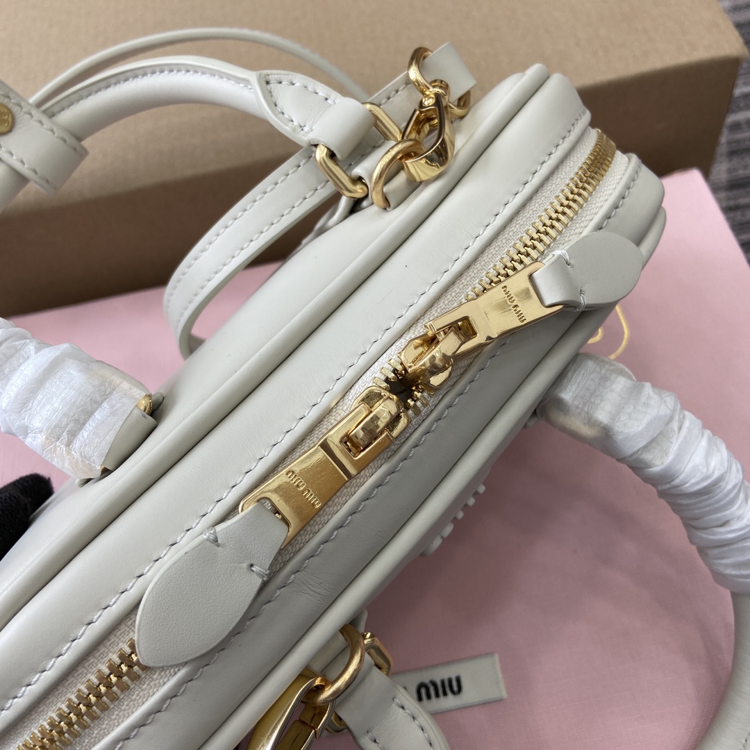 Miu Miu Arcadie Leather Mini Bowling Bag - Chic & Compact Handbag 8 i1744539244 3686 0