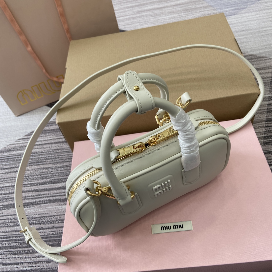 Miu Miu Arcadie Leather Mini Bowling Bag - Chic & Compact Handbag 12 i1744539244 4536 0
