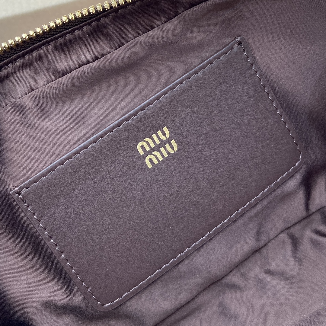 Miu Miu Arcadie Leather Mini Bowling Bag - Heather Brown, 19X10X5cm 11 i1744539294 1950 0