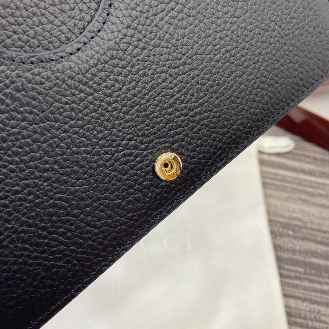 Gucci Marmont Chain Wallet - Blue Leather & Supreme Canvas, 20cm x 12.5cm 8 i1748439614 4043 0