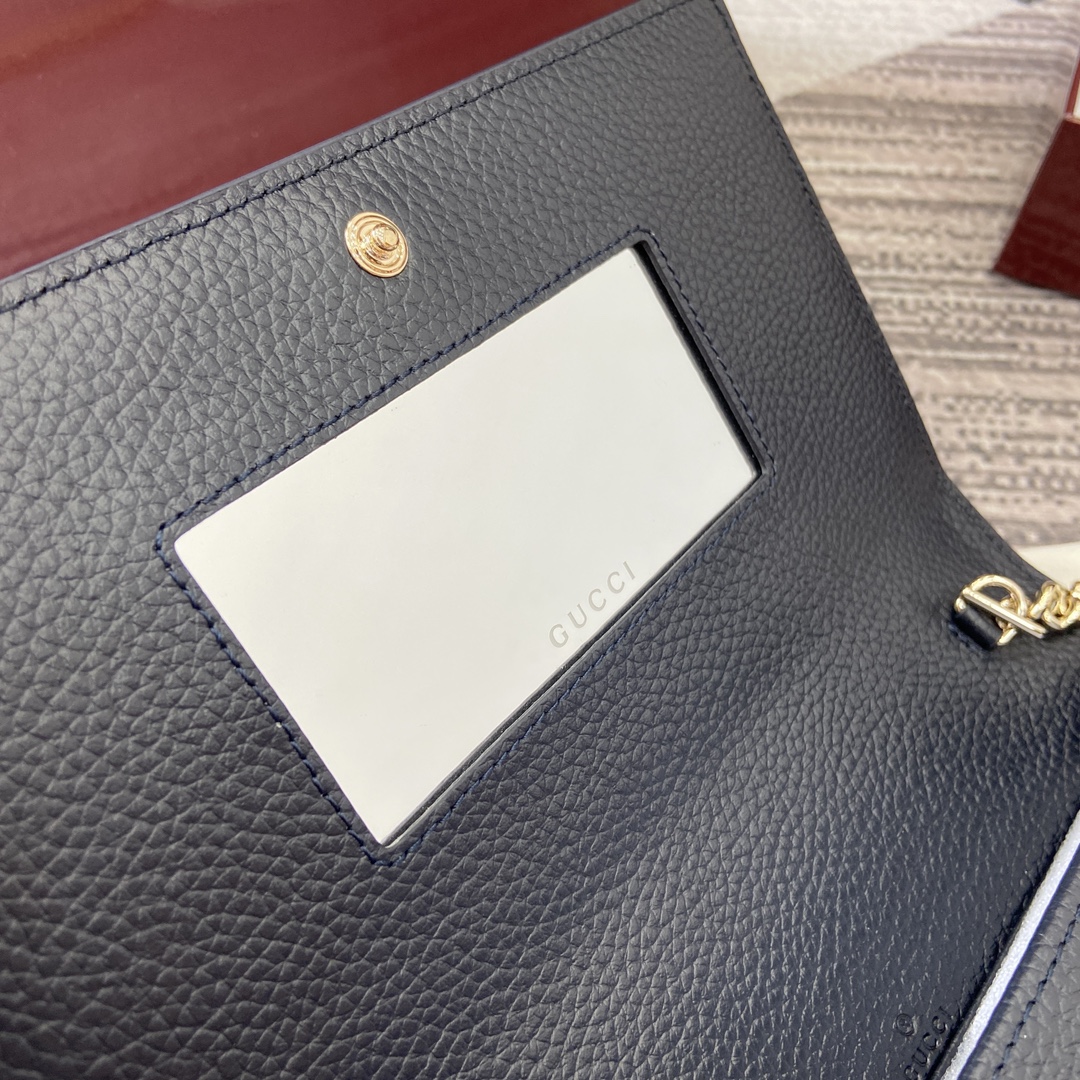 Gucci Marmont Chain Wallet - Blue Leather & Supreme Canvas, 20cm x 12.5cm 10 i1748439614 7592 0