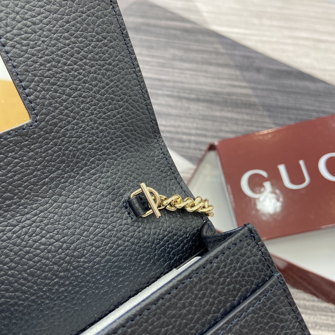 Gucci Marmont Chain Wallet - Blue Leather & Supreme Canvas, 20cm x 12.5cm 9 i1748439614 9665 0