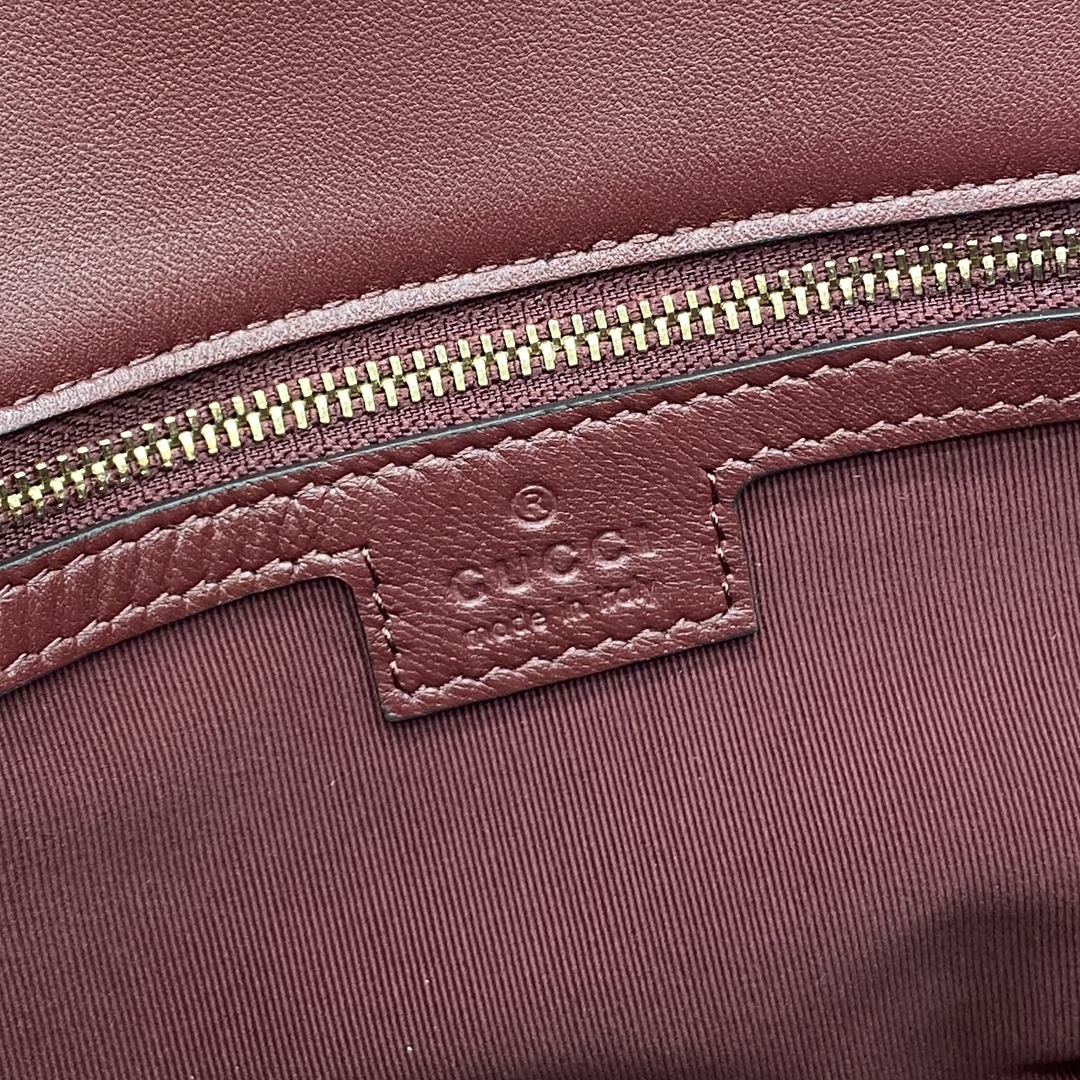 Gucci Marmont Medium Shoulder Bag, Ancorra Red Leather, Gold Chain Strap 13 i1748589542 1964 0