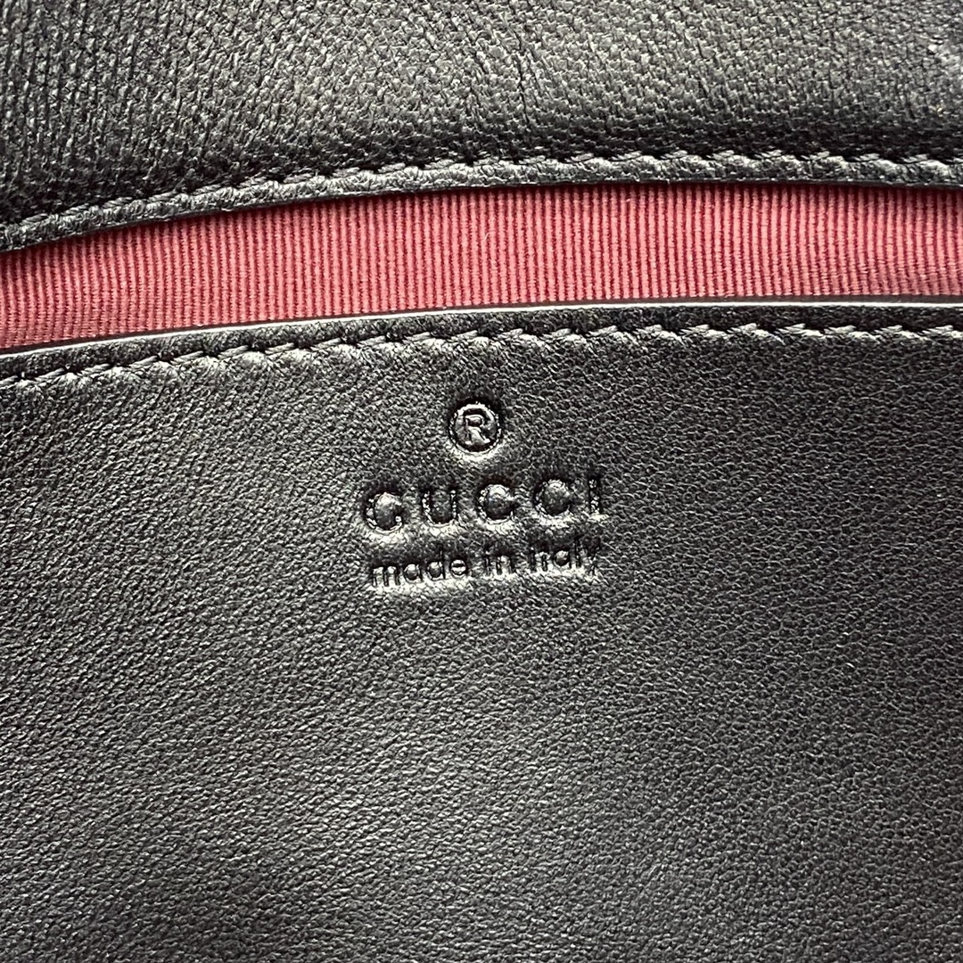 Gucci Marmont Small Shoulder Bag - Black Leather, Gold Hardware, Chain Strap 13 i1748589753 9101 0