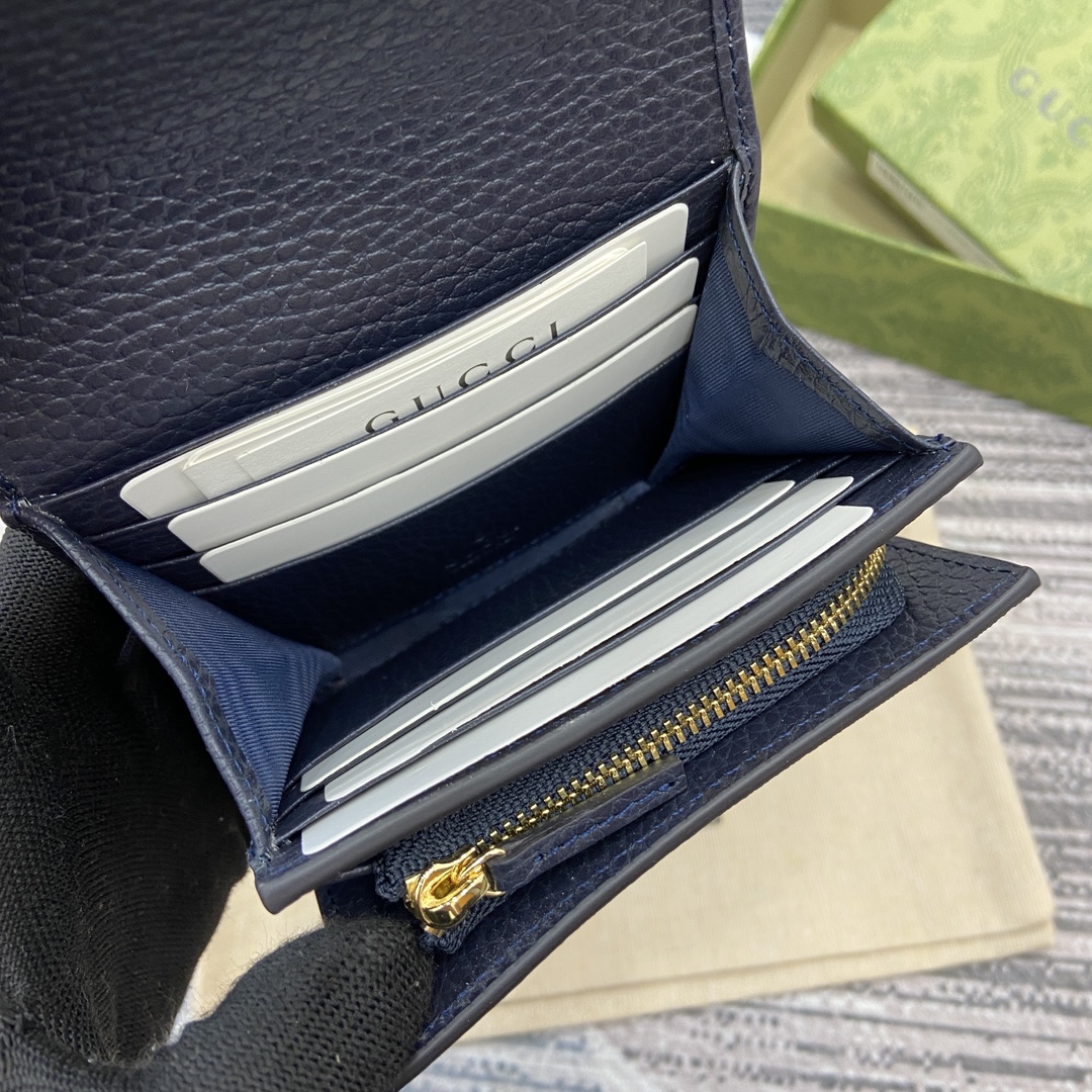 Gucci Ophidia GG Tri-Fold Wallet Leather Blue/Beige, 598587, 12 x 10 x 3 cm 11 i1748688803 9915 0