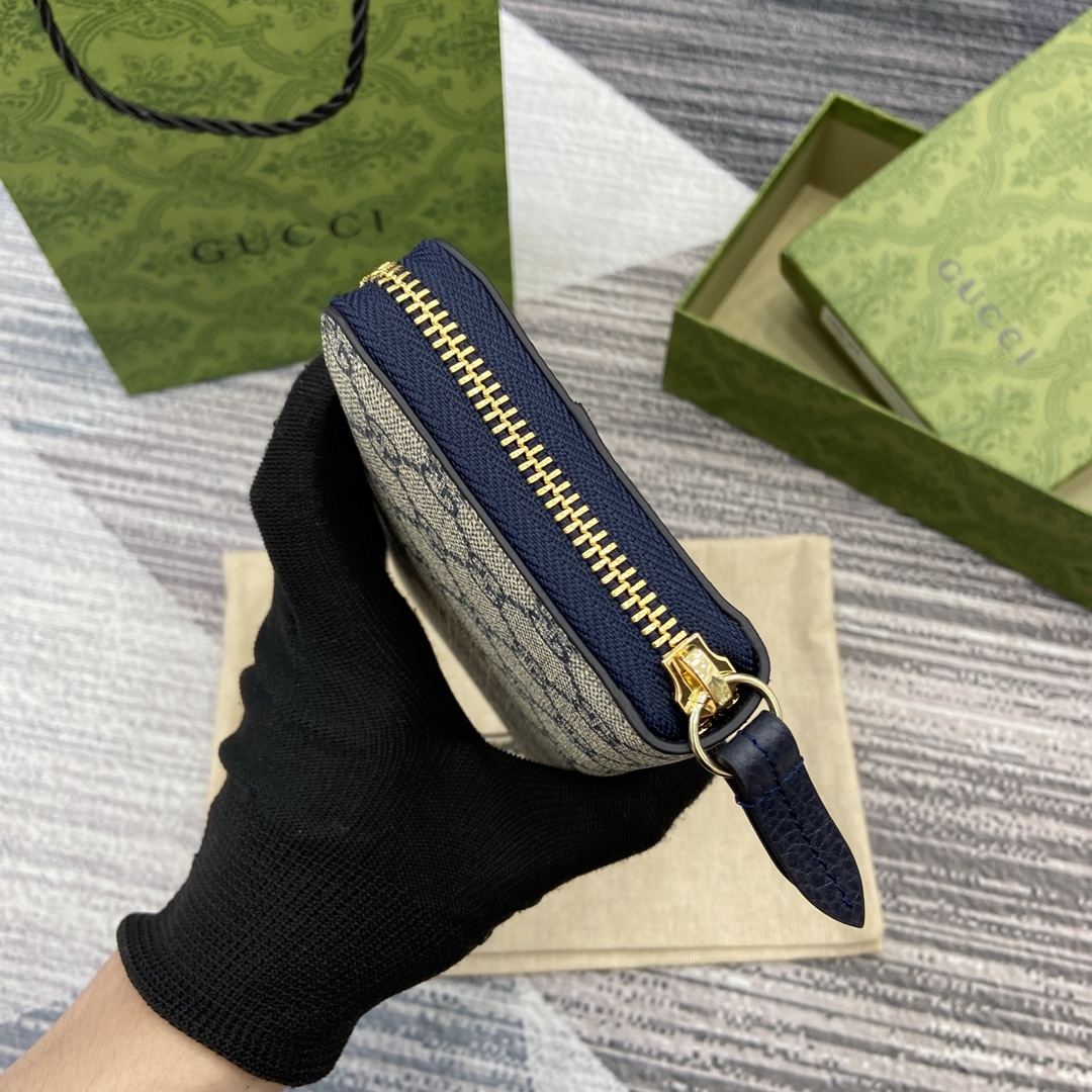 Gucci Marmont Blue Supreme Canvas Wallet with Double G Hardware 3 i1748688839 1122 0