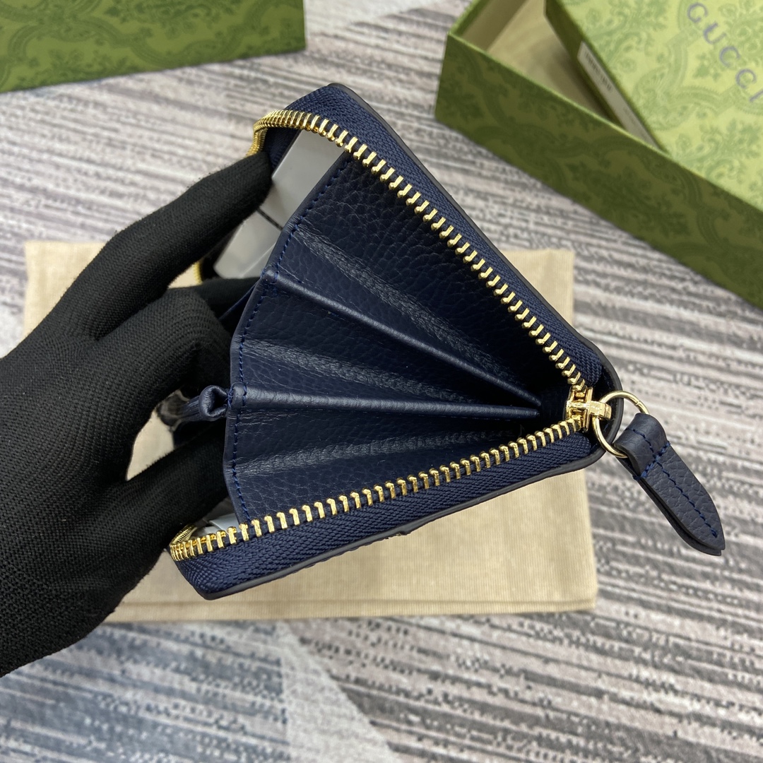 Gucci Marmont Blue Supreme Canvas Wallet with Double G Hardware 8 i1748688839 3253 0