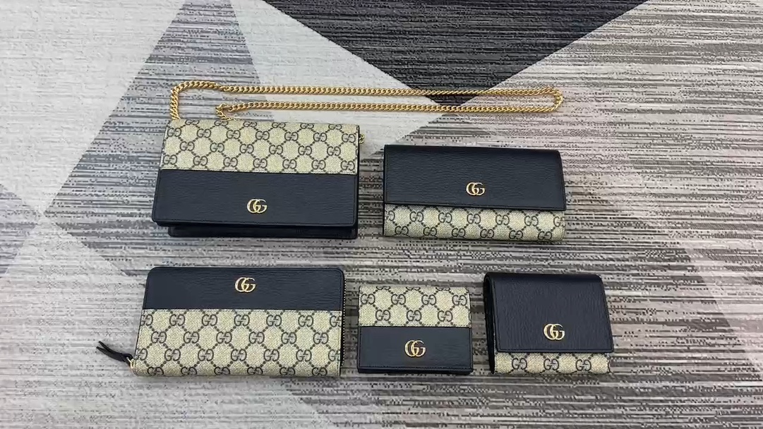 Gucci Marmont Card Holder Wallet - Stylish Bifold & Chain Wallets for Women