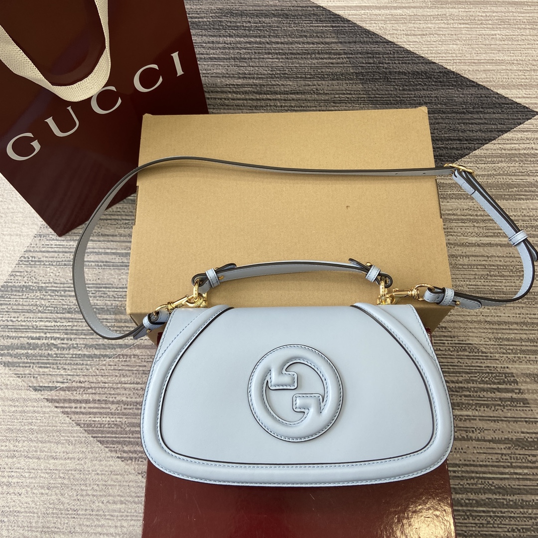 Gucci Blondie Light Blue Leather Shoulder Bag with Detachable Strap 3 i1748689023 8693 0
