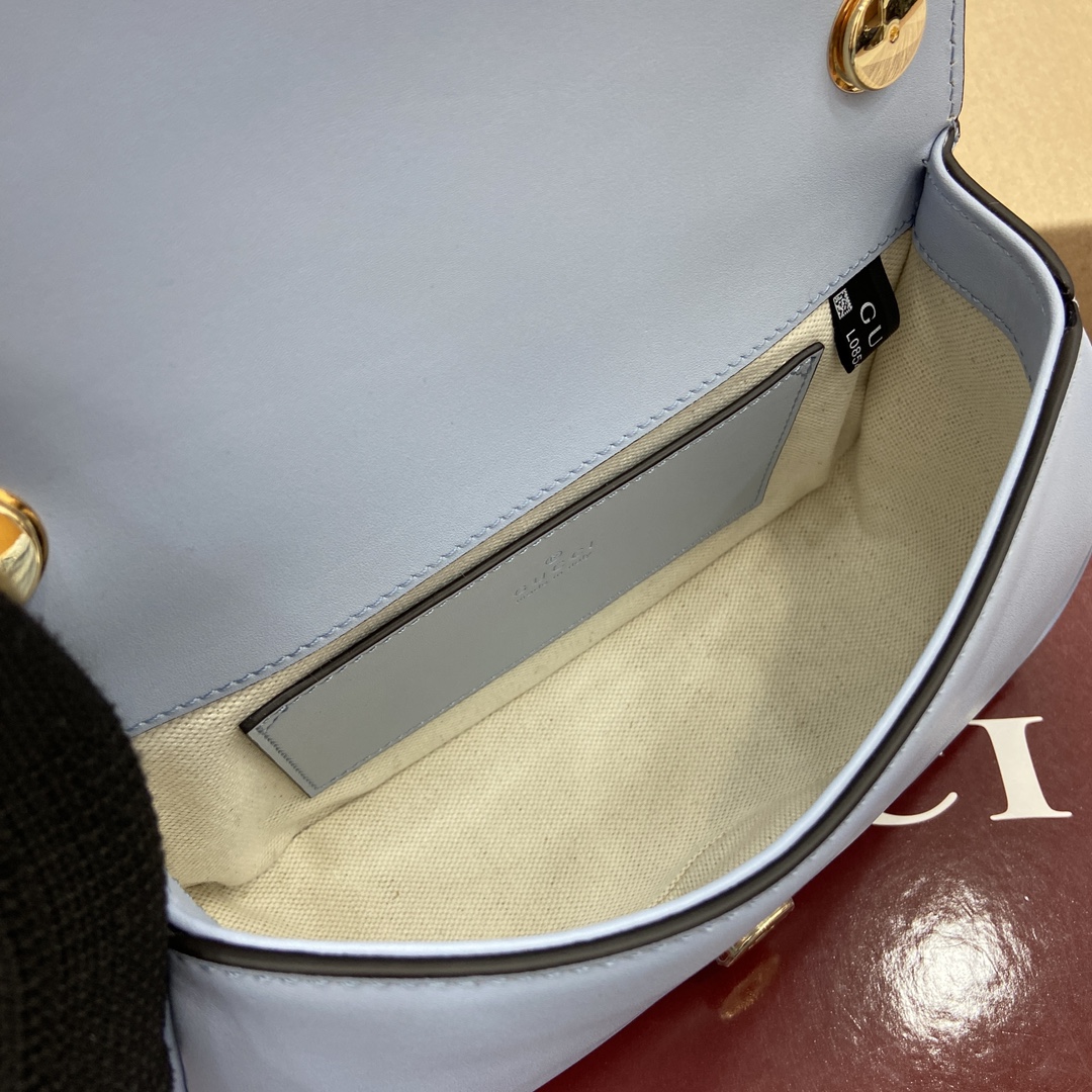 Gucci Blondie Light Blue Full Leather Shoulder Bag, 21.5cm x 11cm x 8cm 10 i1748689033 8 0