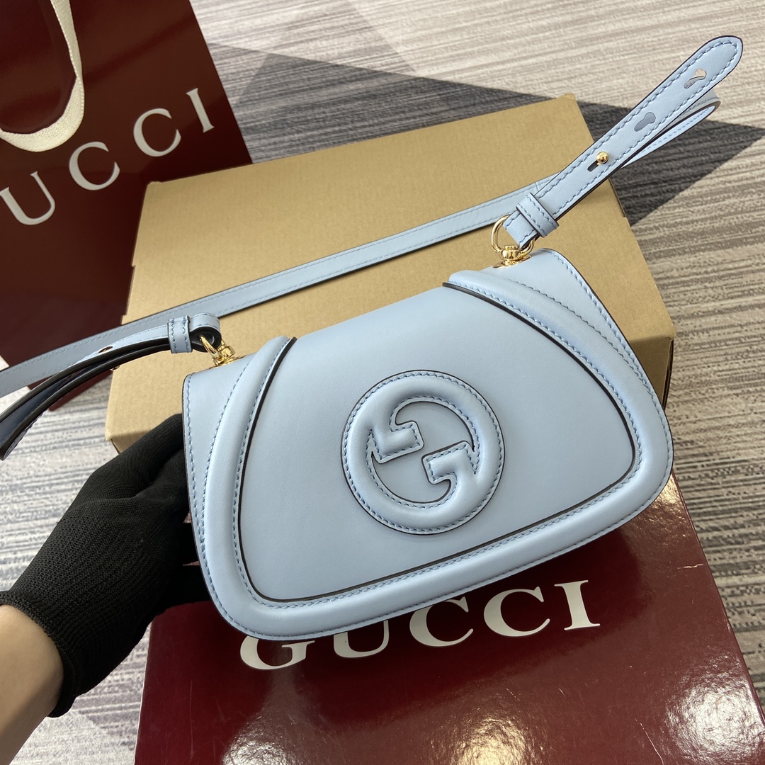 Gucci Blondie Light Blue Full Leather Shoulder Bag, 21.5cm x 11cm x 8cm 2 i1748689034 5356 9