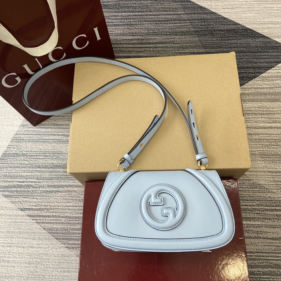 Gucci Blondie Light Blue Full Leather Shoulder Bag, 21.5cm x 11cm x 8cm 3 i1748689034 7435 7