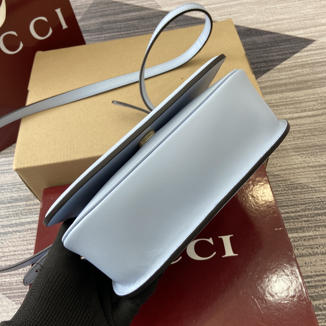 Gucci Blondie Light Blue Full Leather Shoulder Bag, 21.5cm x 11cm x 8cm 6 i1748689034 8525 2