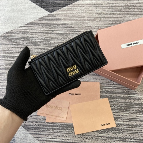 Miu Miu Pocket Wallet in Black Matelasse Leather - 5MB006 1 Miu Miu Pocket Wallet in Black Matelasse Leather - 5MB006