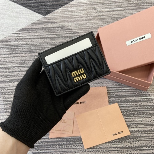 Miu Miu Leather Card Holder with Quilted Design - Compact & Stylish 1 Miu Miu Leather Card Holder with Quilted Design - Compact & Stylish