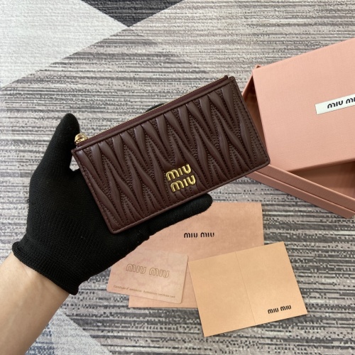 Miu Miu Matelassé Nappa Leather Pocket Wallet - Heather Wood 1 Miu Miu Matelassé Nappa Leather Pocket Wallet - Heather Wood