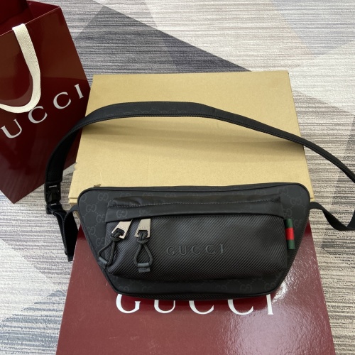 Gucci Black Nylon Belt Bag with Signature Web Detail,838929 1 Gucci Black Nylon Belt Bag with Signature Web Detail,838929