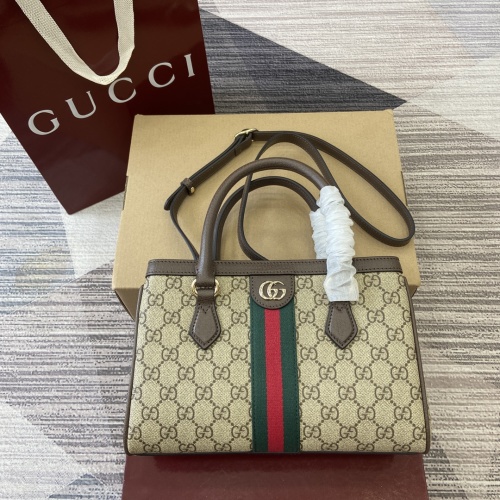 Gucci Ophidia Small Top Handle Bag Beige/Ebony GG Supreme Canvas 1 Gucci Ophidia Small Top Handle Bag Beige/Ebony GG Supreme Canvas