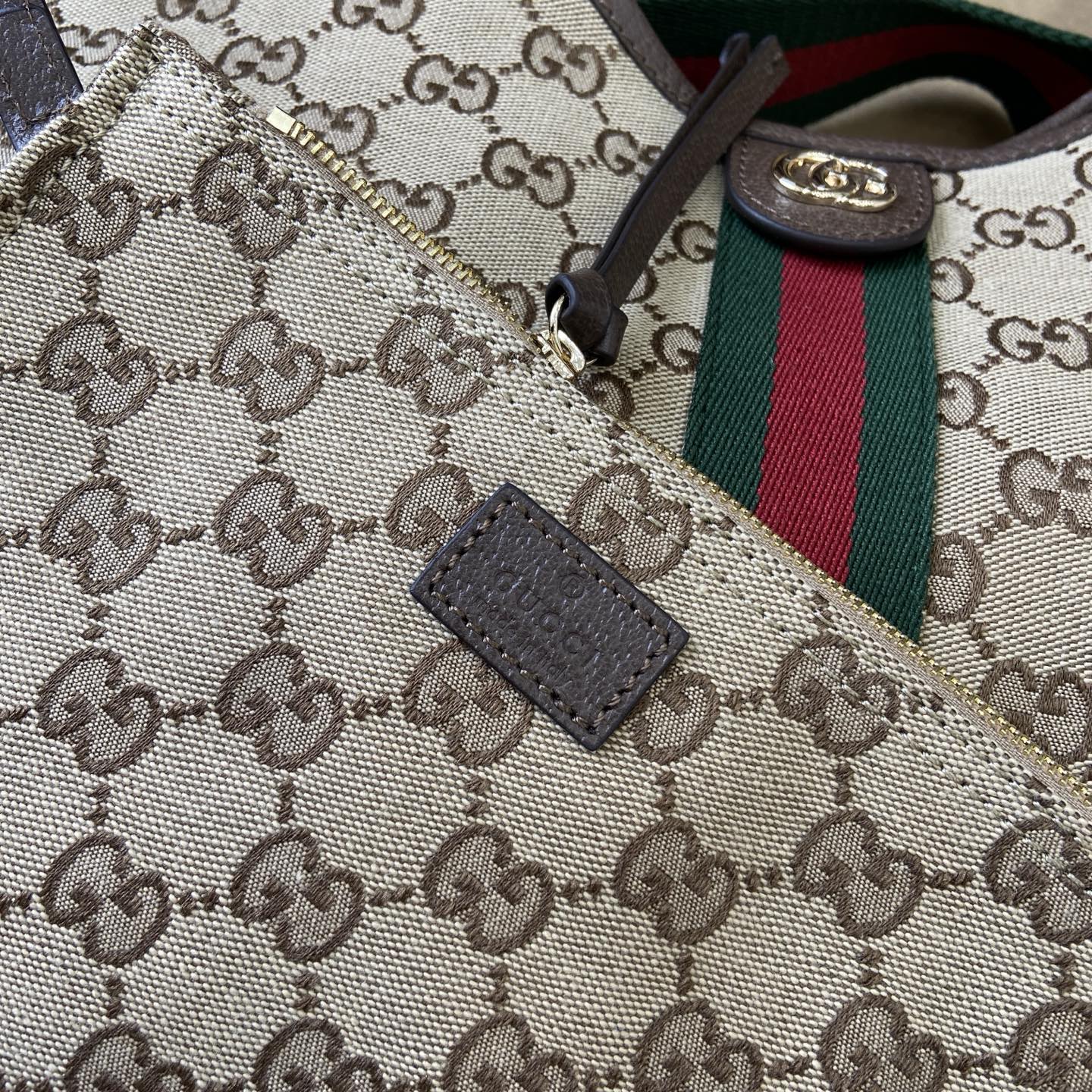 Gucci Giglio Large Tote Bag in Beige Canvas with Removable Pouch - 50x47x14cm 9 i1753854056768 5776 0 7