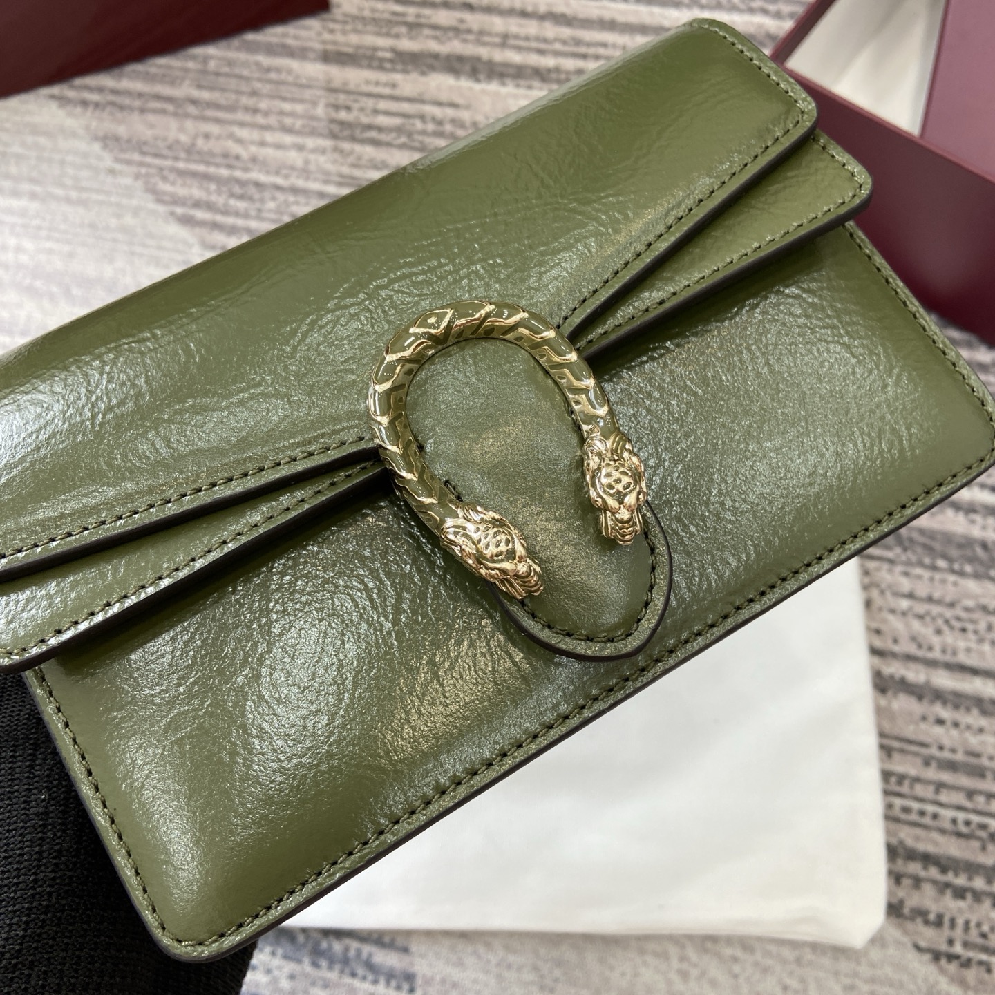Gucci Dionysus Mini Green Leather Shoulder Bag with Chain Strap 7 i1754118832188 4452 0 5