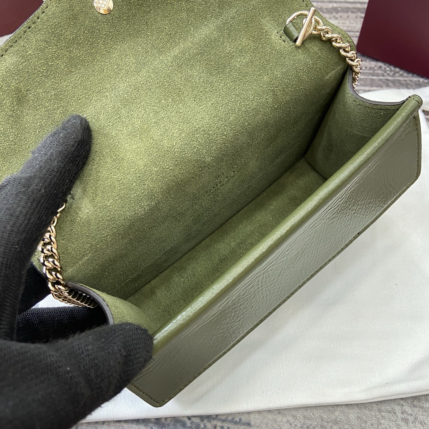 Gucci Dionysus Mini Green Leather Shoulder Bag with Chain Strap 10 i1754118833597 4427 0 10