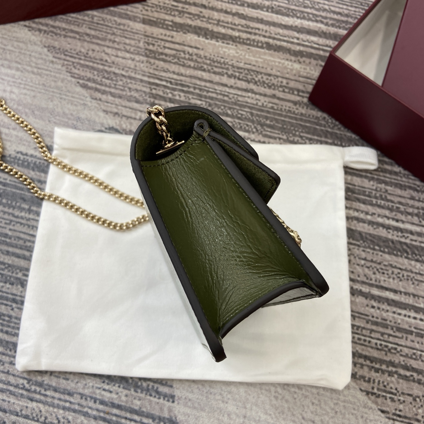 Gucci Dionysus Mini Green Leather Shoulder Bag with Chain Strap 4 i1754118833781 6292 0 2