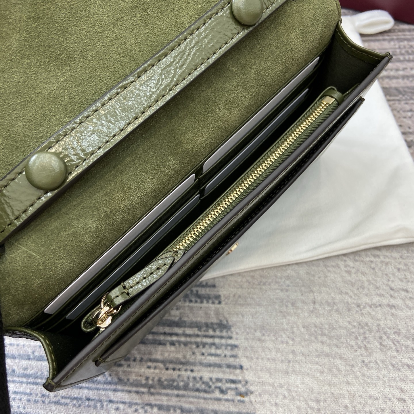 Gucci Dionysus Forest Green Leather Wallet on Chain Shoulder Bag 9 i1754118892292 5490 0 11