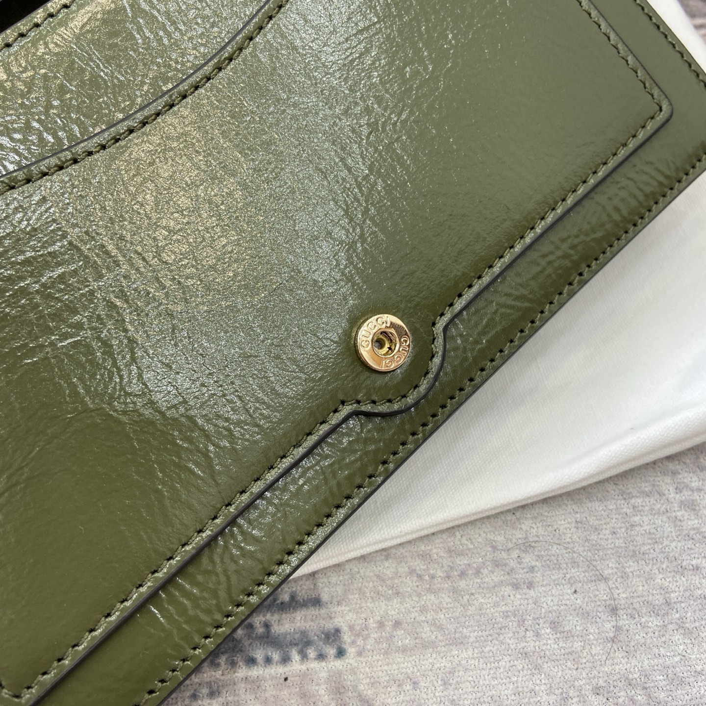 Gucci Dionysus Forest Green Leather Wallet on Chain Shoulder Bag 10 i1754118892321 2456 0 9