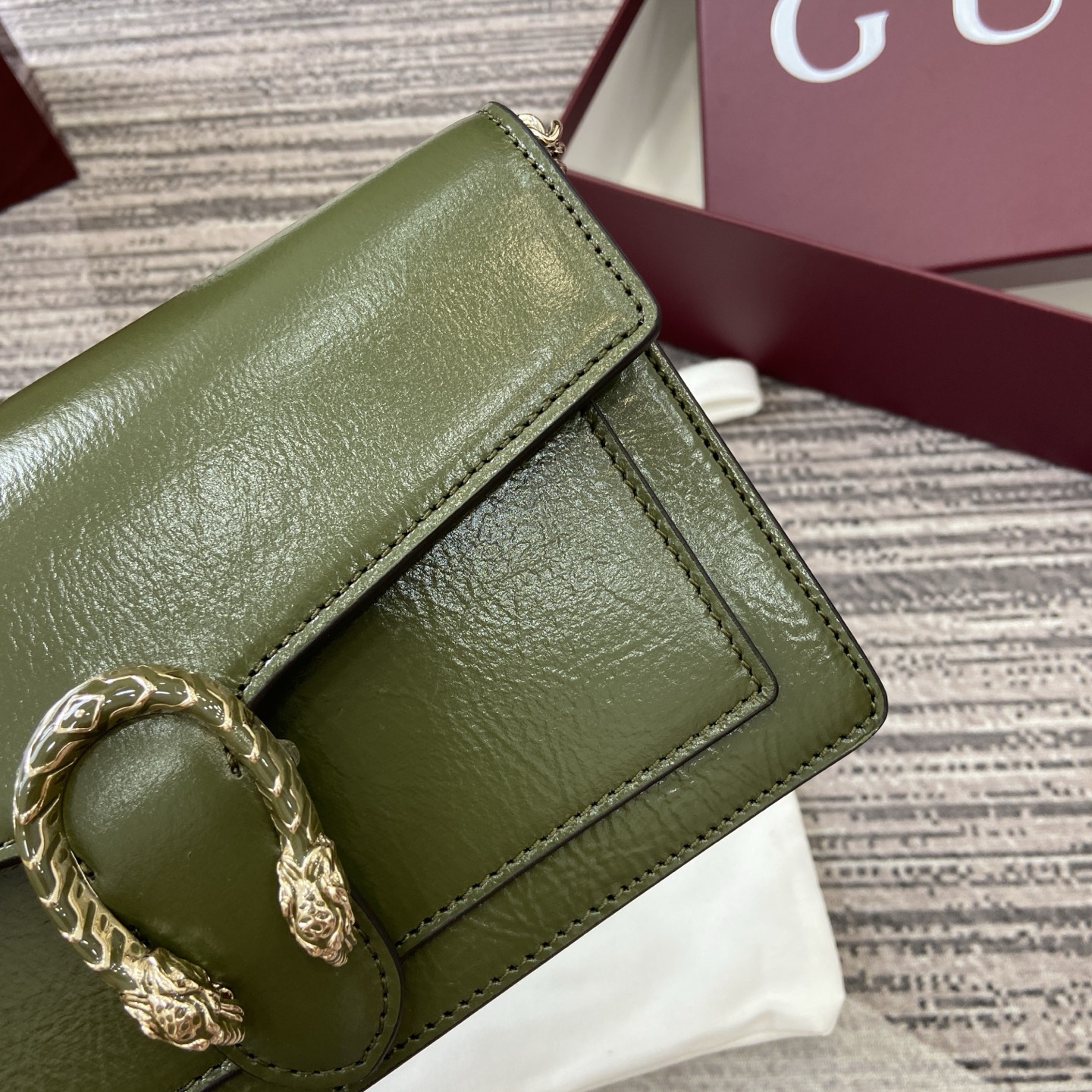 Gucci Dionysus Forest Green Leather Wallet on Chain Shoulder Bag 7 i1754118895944 3795 0 7