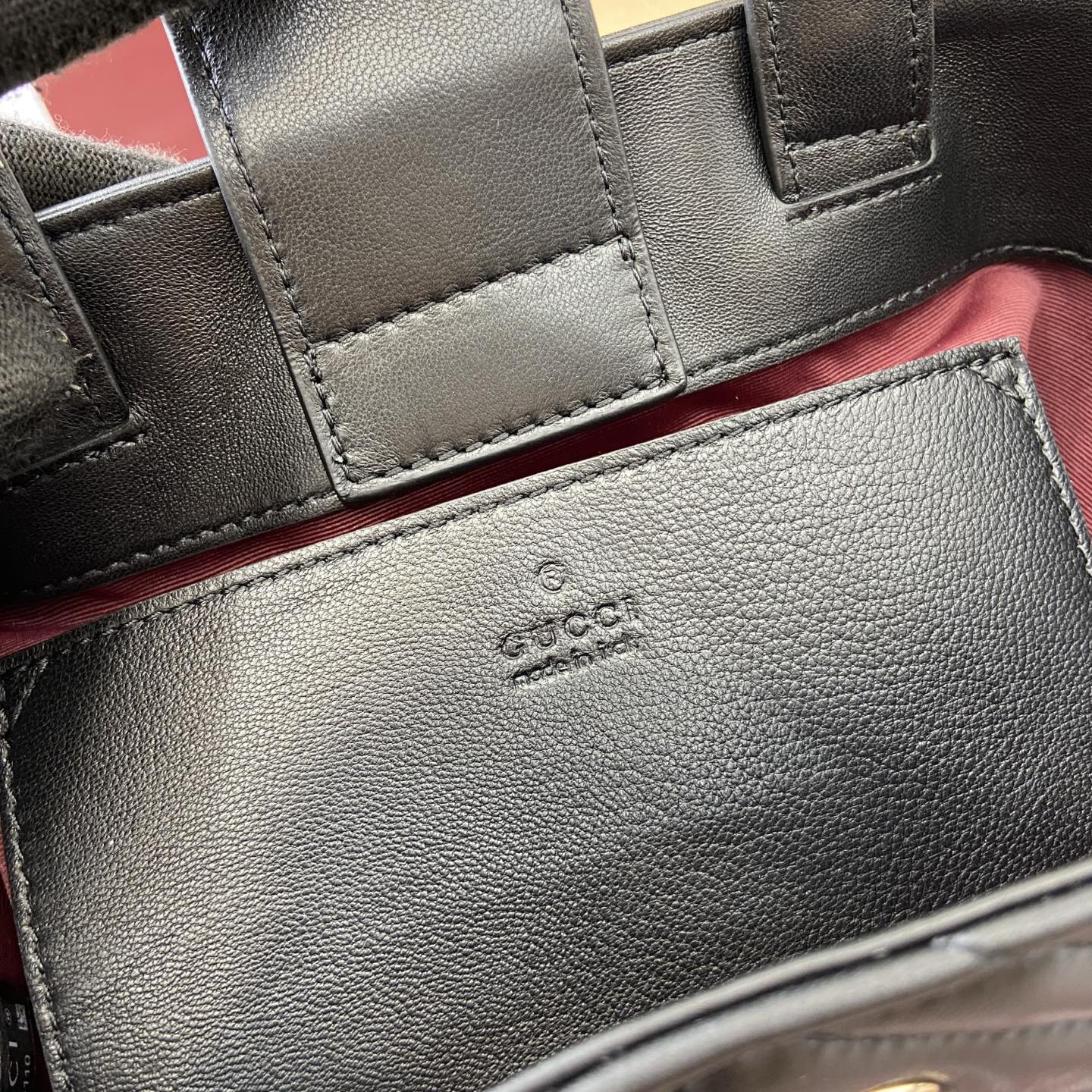 Gucci Marmont Black Leather Tote Bag with Chain Strap - Stylish & Versatile 10 i1755849168638 8868 0 12