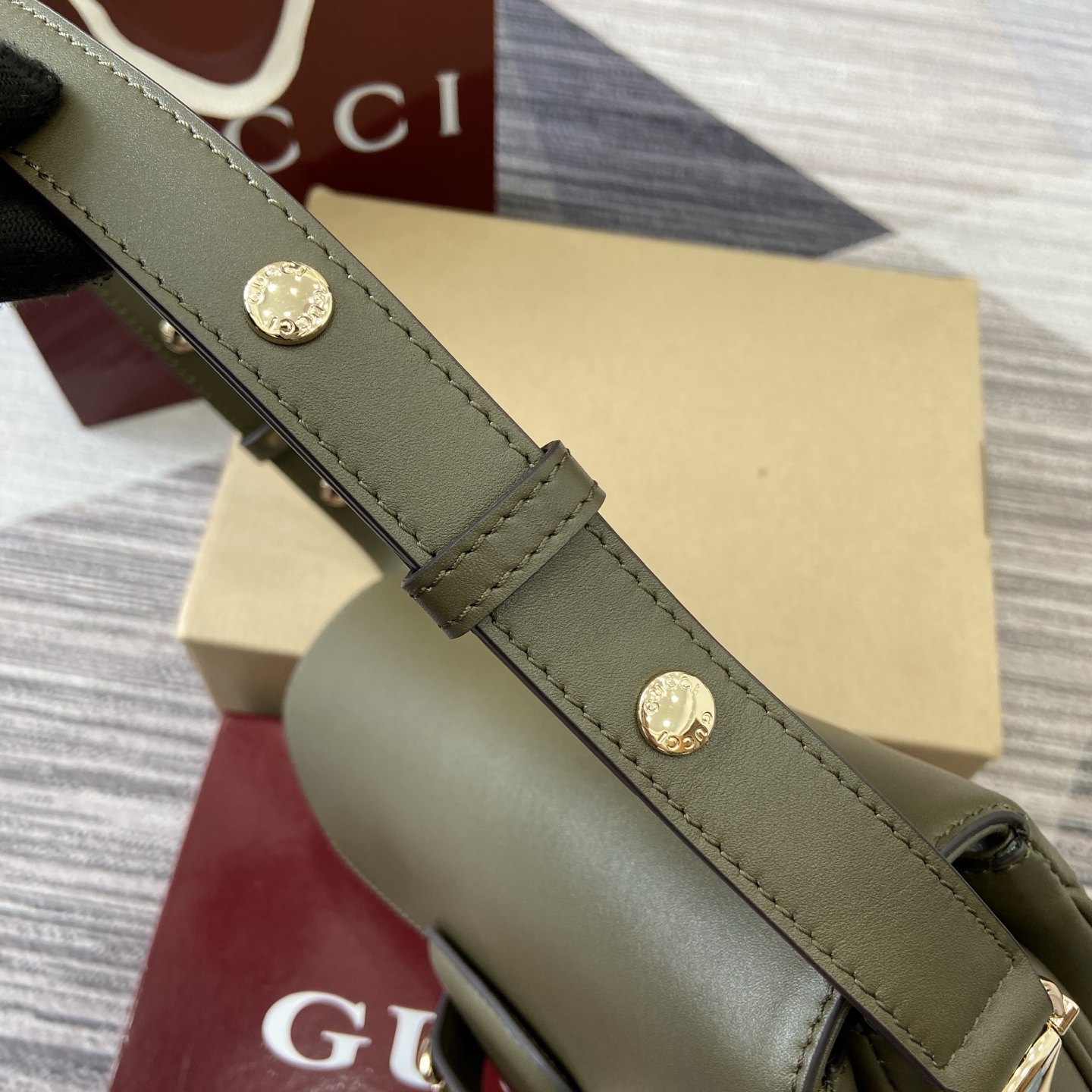 Gucci Horsebit 1955 Small Shoulder Bag - Forest Green Leather, Gold-Tone Hardware 6 i1755849346061 4202 0 5