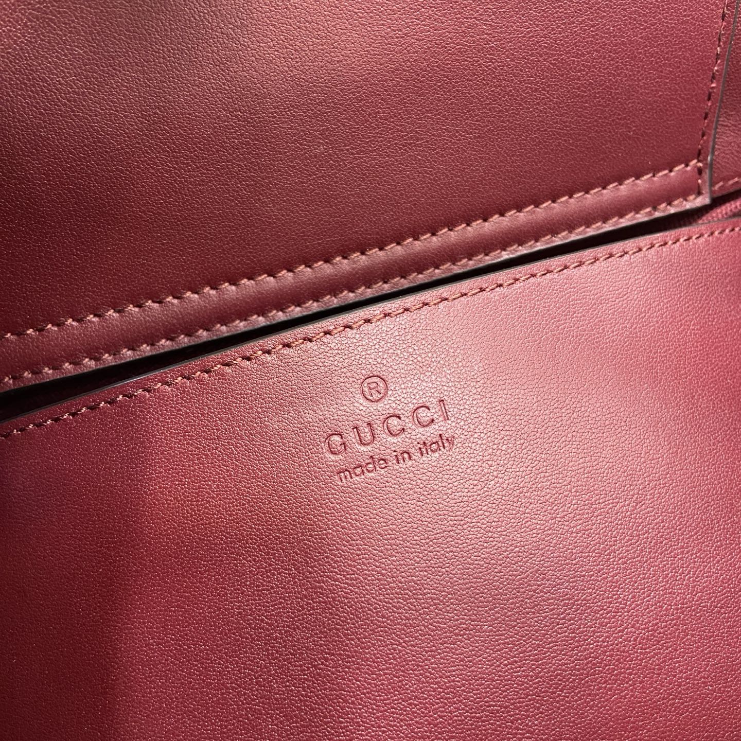 Gucci Padlock Small Embossed Leather Shoulder Bag - Ancora Red 10 i1756271573209 832 0 9