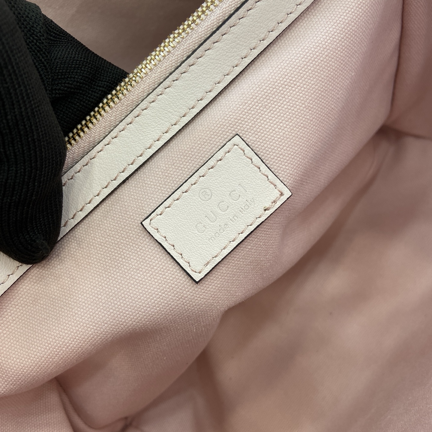 Gucci Emblem Embossed Leather Bucket Bag, Light Pink, Detachable Strap 11 i1756529652121 2507 0 9