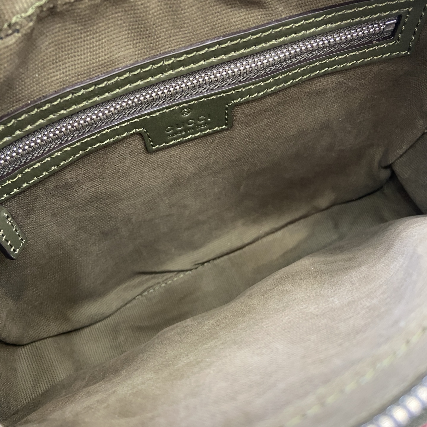 Gucci Small Messenger Bag Green GG Coated Canvas Adjustable Strap 9 i1756625932269 8876 0 8