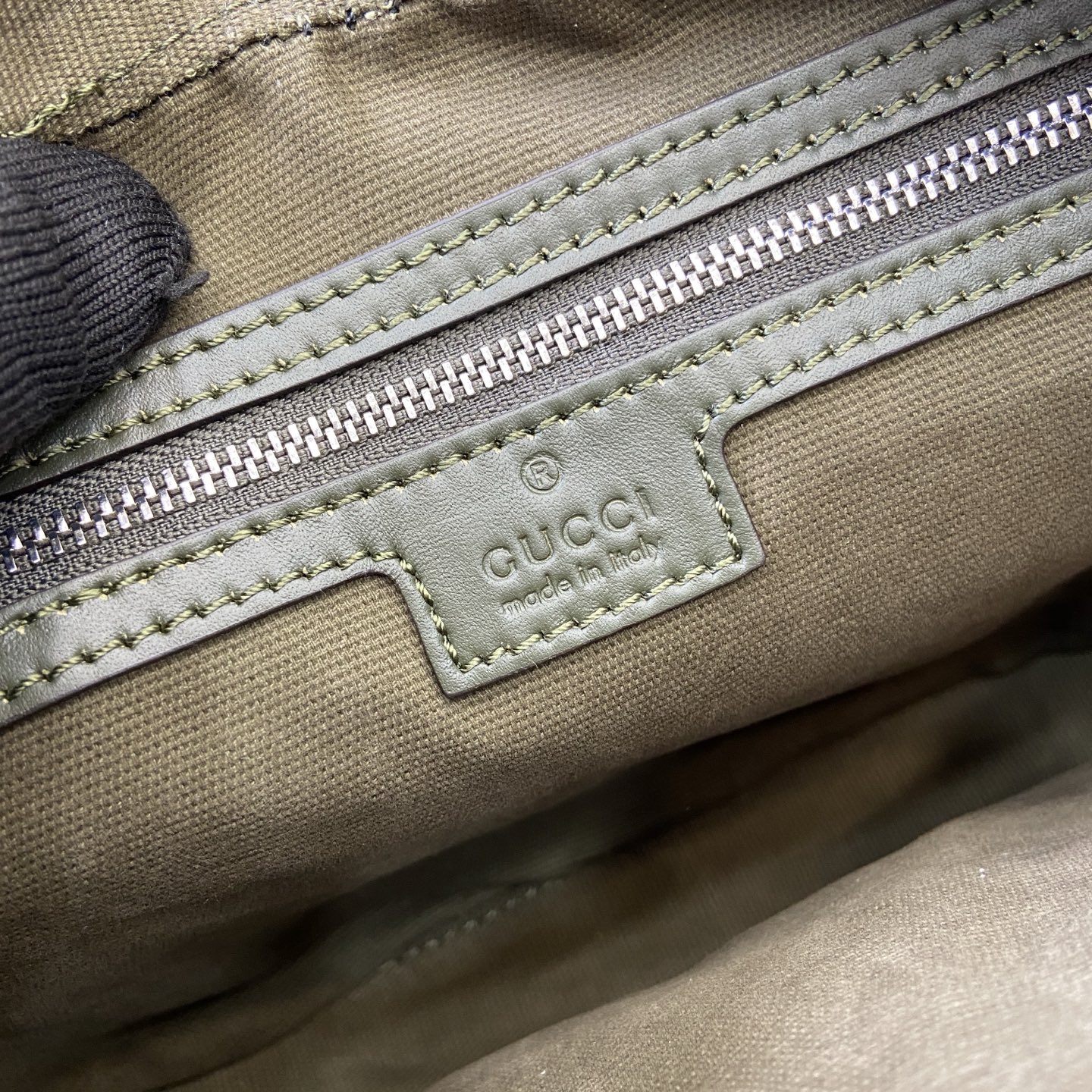 Gucci Small Messenger Bag Green GG Coated Canvas Adjustable Strap 10 i1756625933777 6272 0 9