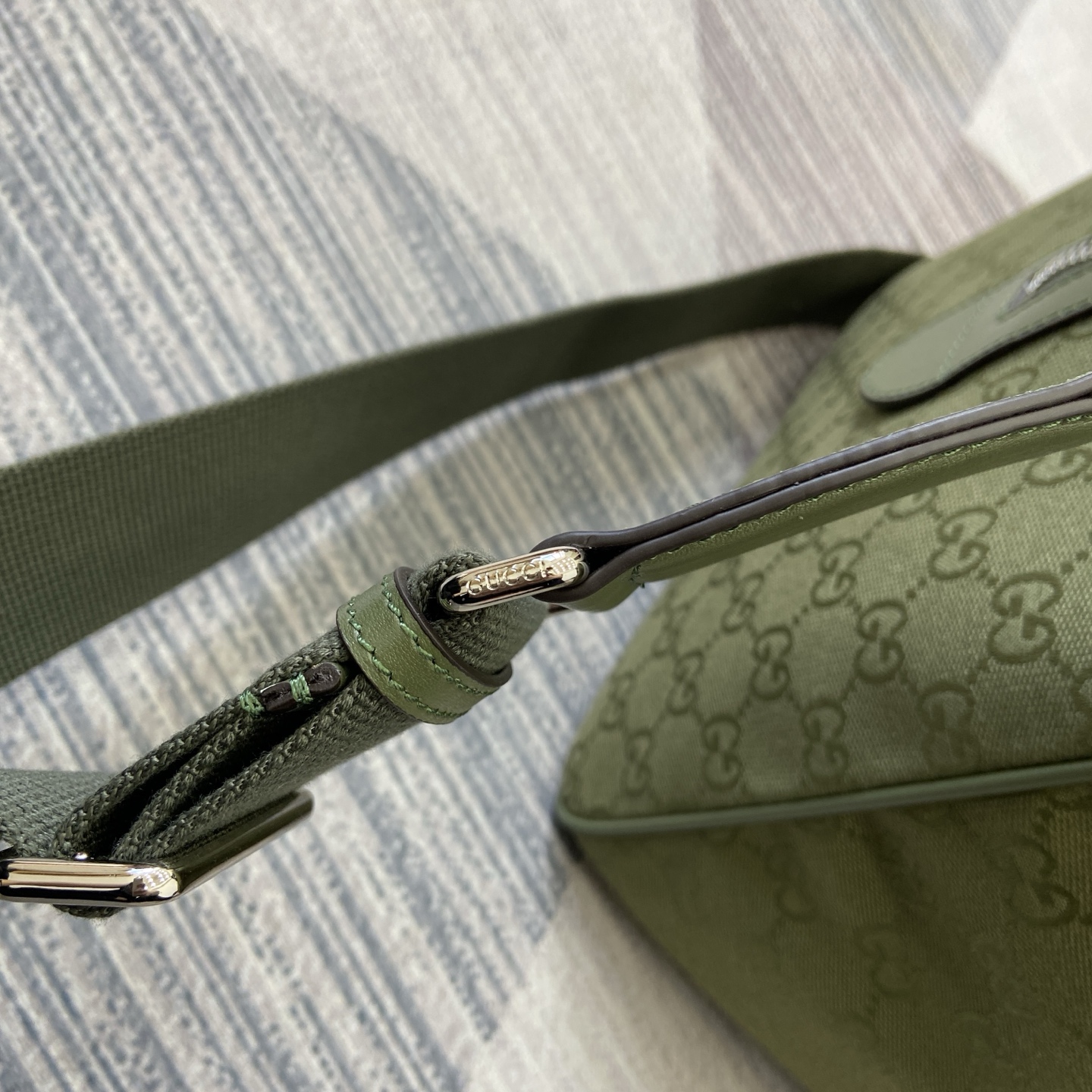 Gucci Duffel Bag in GG Canvas with Web Detail - Forest Green 11 i1756625985313 3400 0 7