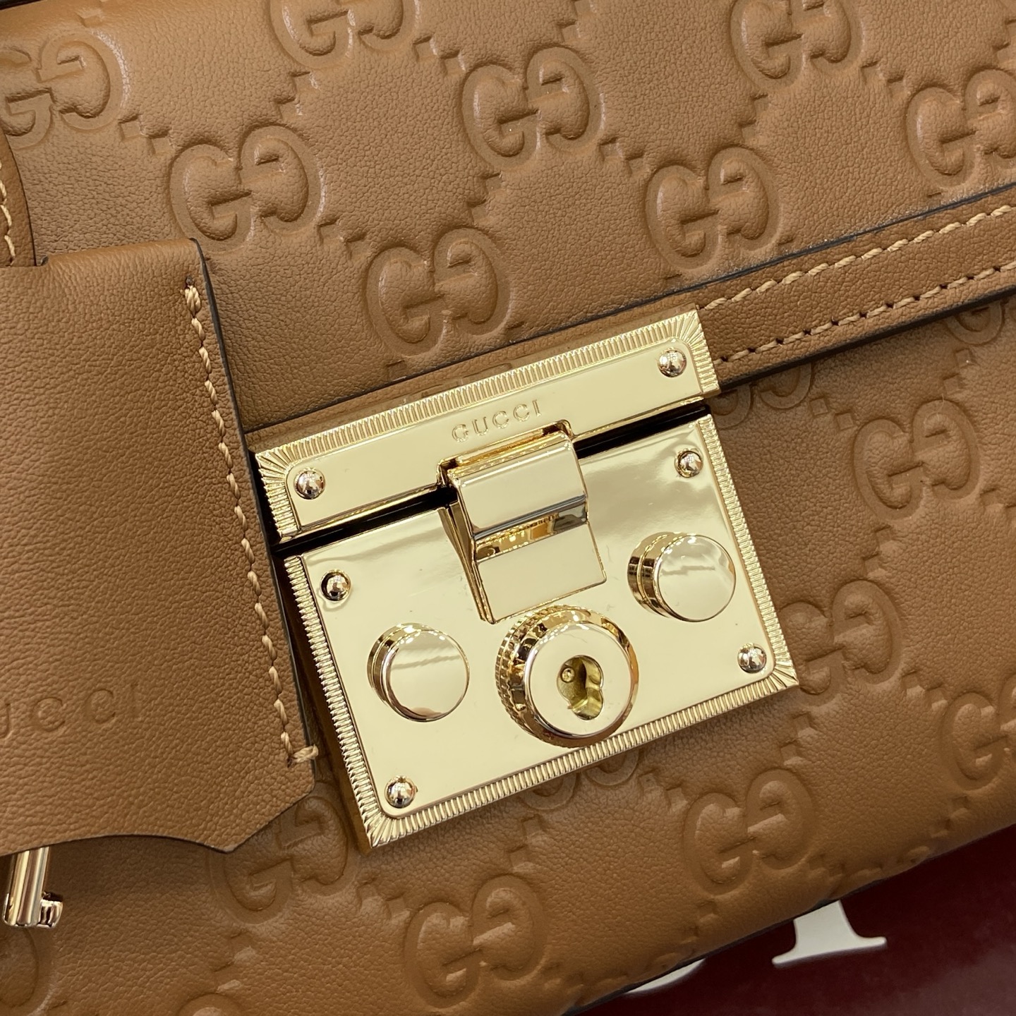 Gucci Padlock GG Embossed Leather Top Handle Bag Brown - Stylish & Versatile 6 i1757141270608 9734 0 4