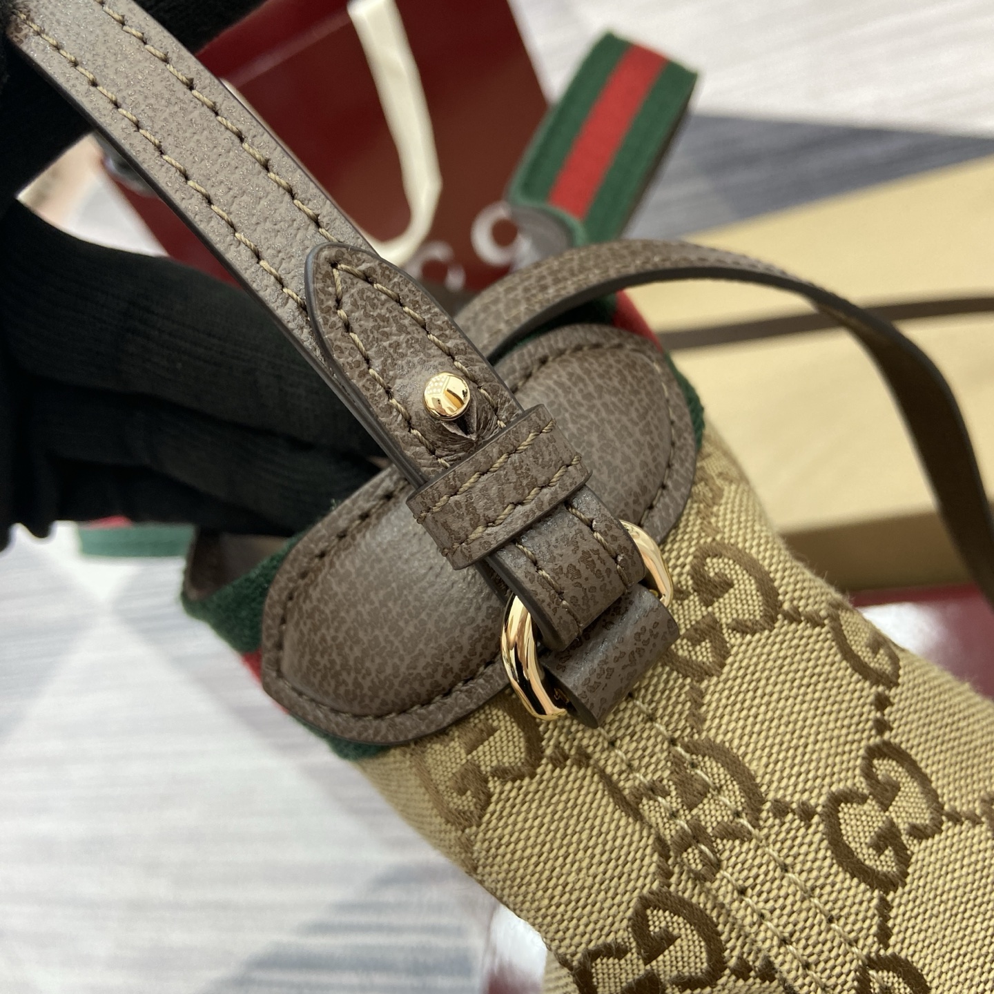 Gucci Giglio Small Tote Bag GG Canvas with Removable Pouch - Brown/Beige 8 i1757309147227 6361 0 6