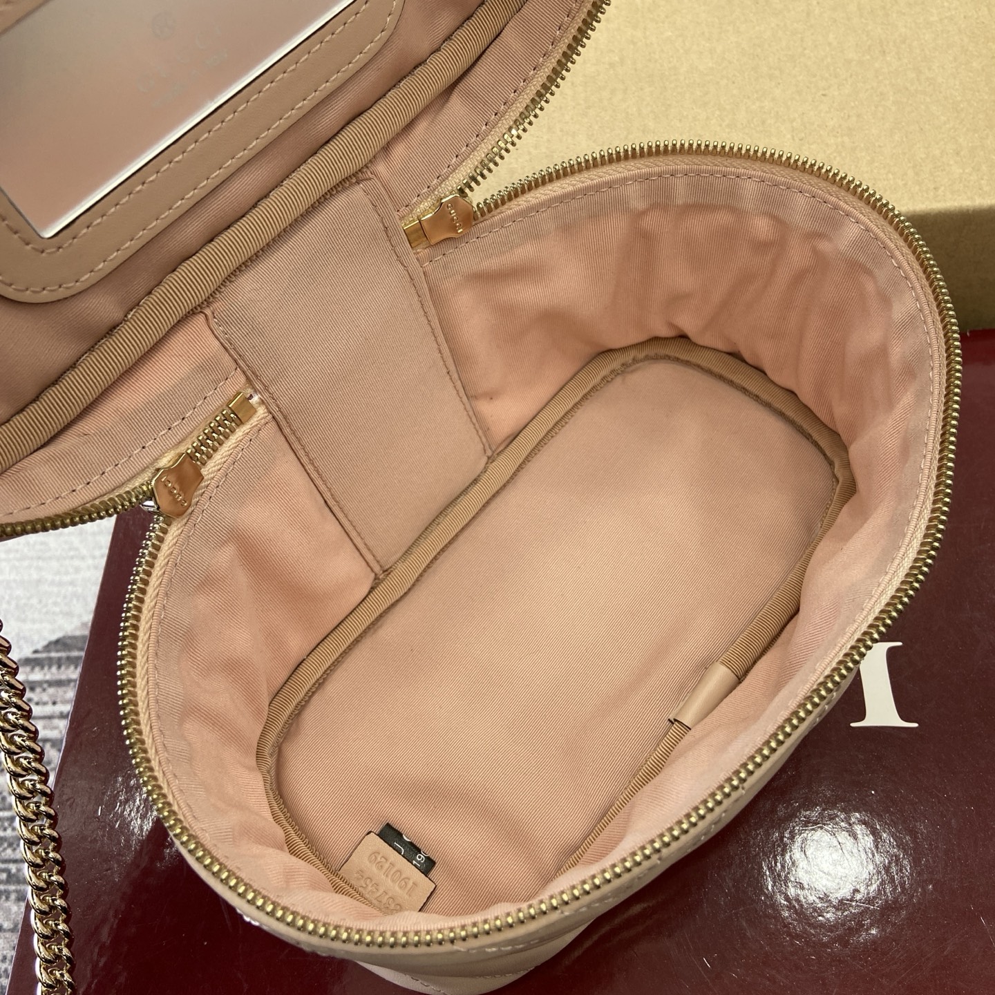 Gucci Marmont Chain Cosmetic Bag Light Pink Leather, 19 cm 10 i1757655713484 4974 0 10