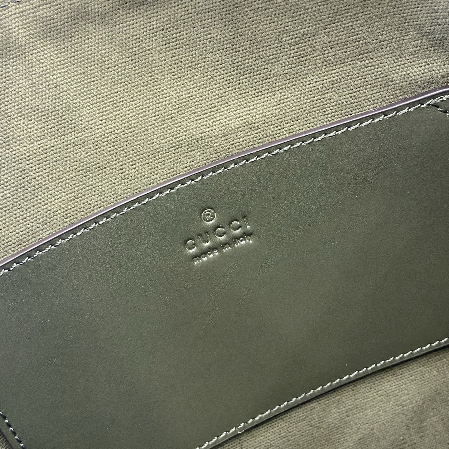 Gucci Supreme Canvas Green Crossbody Bag with Leather Trim and Web Stripe 11 i1757920127100 2720 0 10