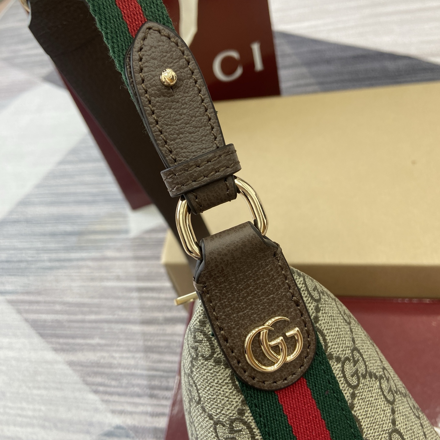 Gucci Ophidia Monogram Coated Fabric Small Shoulder Bag - Beige & Brown 8 i1758362465575 4454 0 7