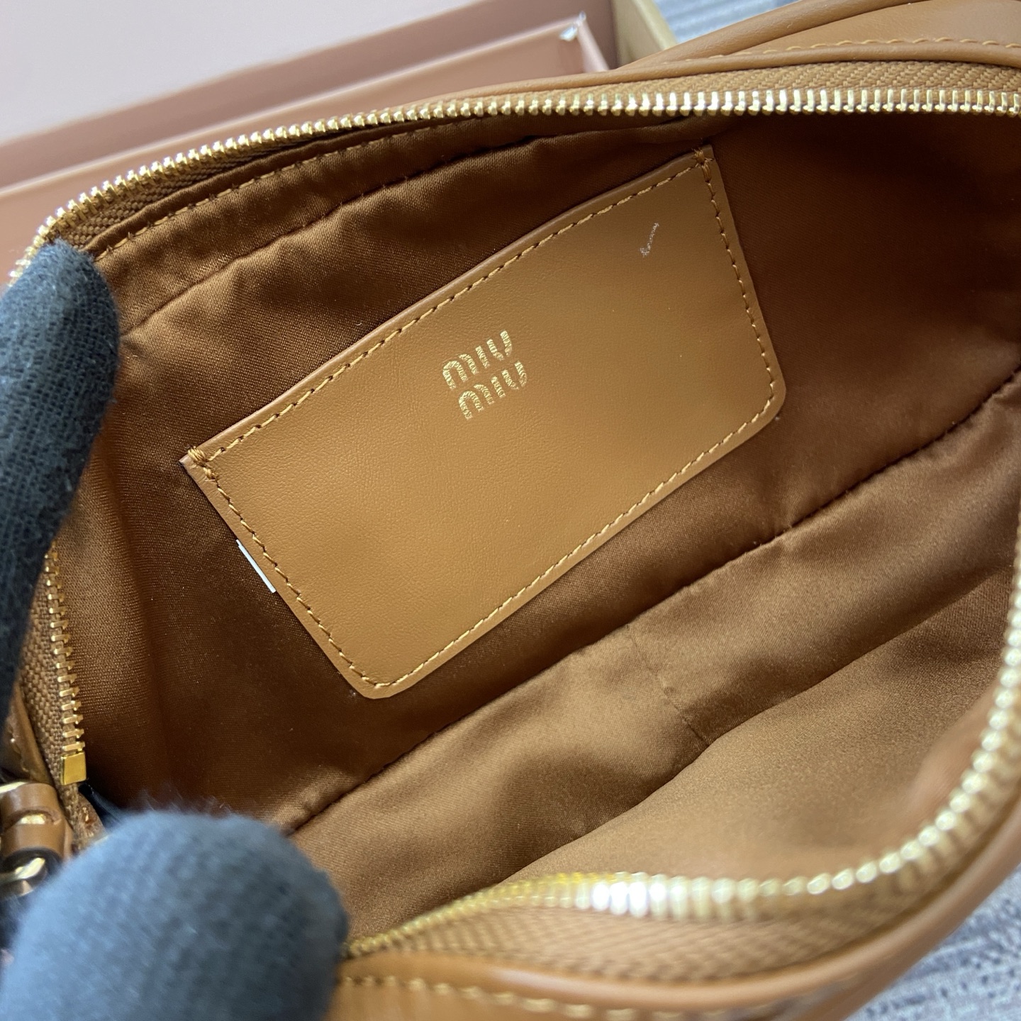 Miu Miu Limited Edition Mahjong Bag in Cognac Leather - Chic & Compact 11 i1758362925268 6059 0 10