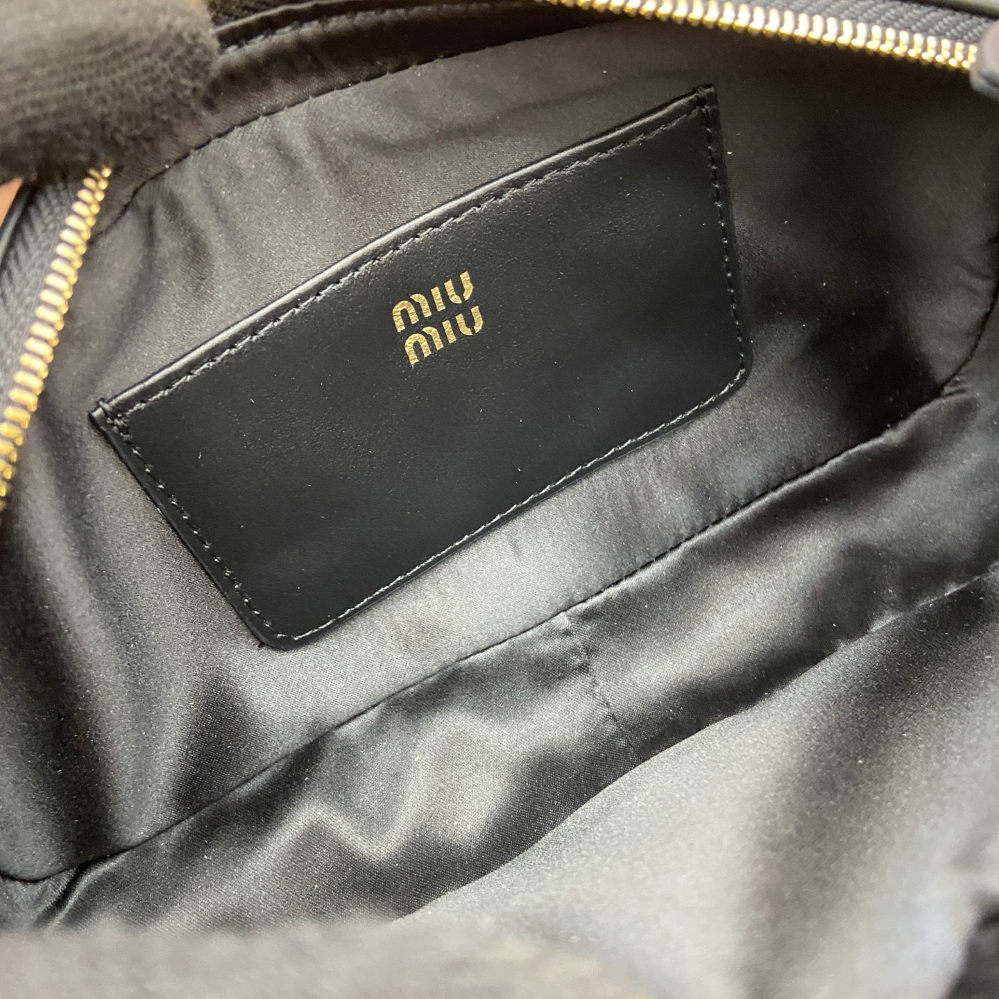 Miu Miu Limited Edition Black Leather Mahjong Bag with Adjustable Strap 12 i1758362933255 534 0 10