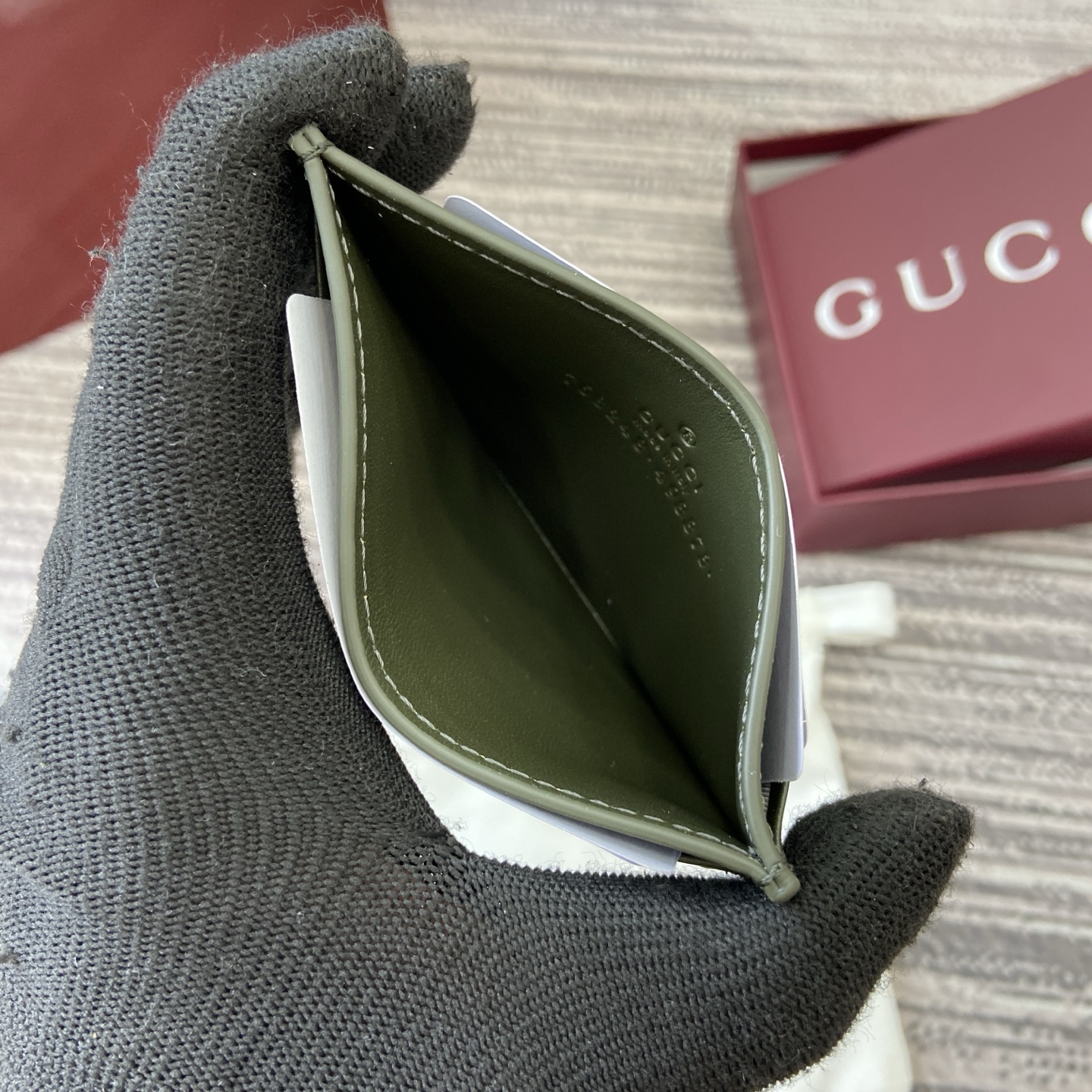 Gucci Forest Green GG-Motif Coated Fabric Card Holder - Slim & Stylish 10 i1758362954938 3116 0 8