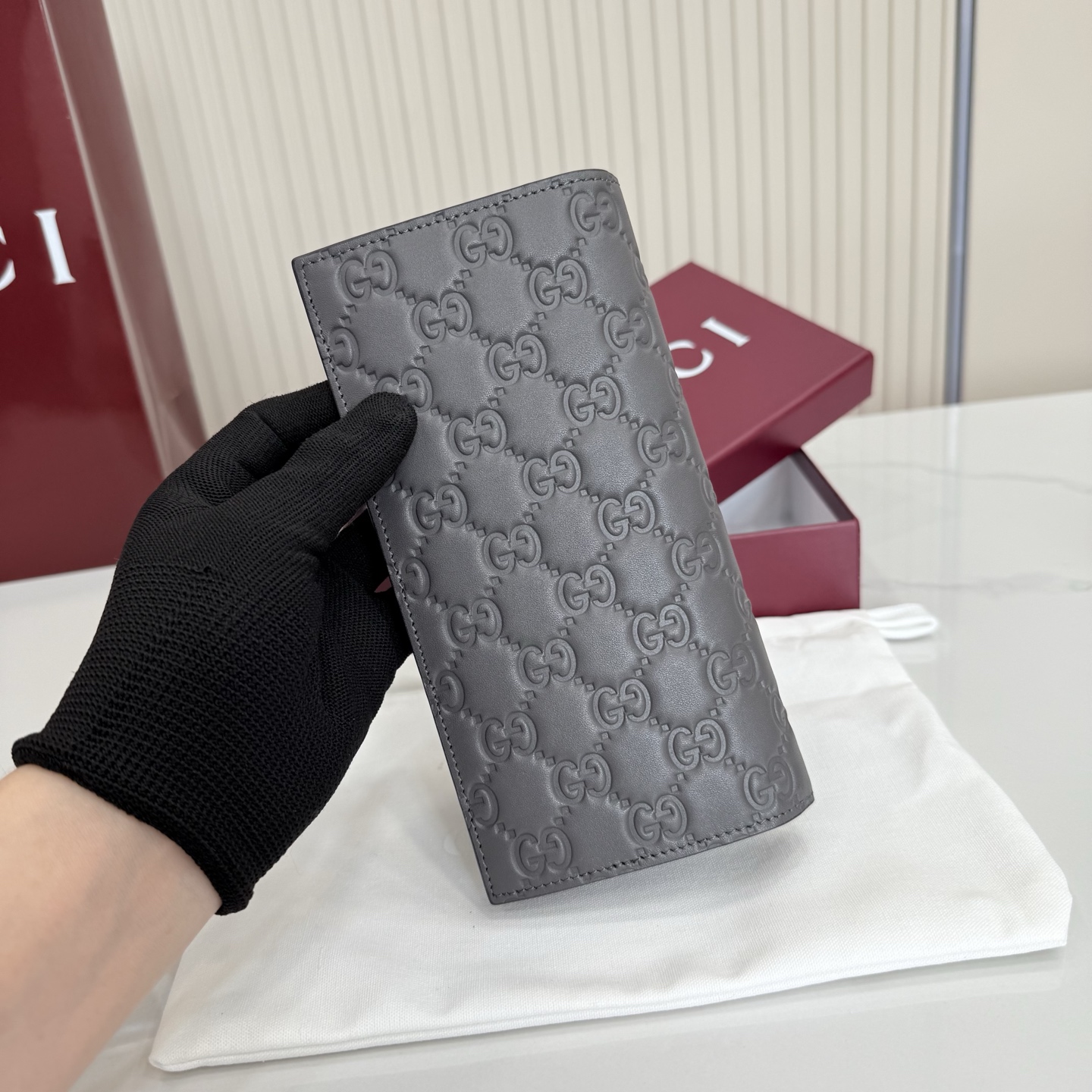 【配全套包装】‼️GG Emblem系列以饰GG印花压纹图案光面牛皮革焕新演绎品牌历久弥新的优雅风范和精