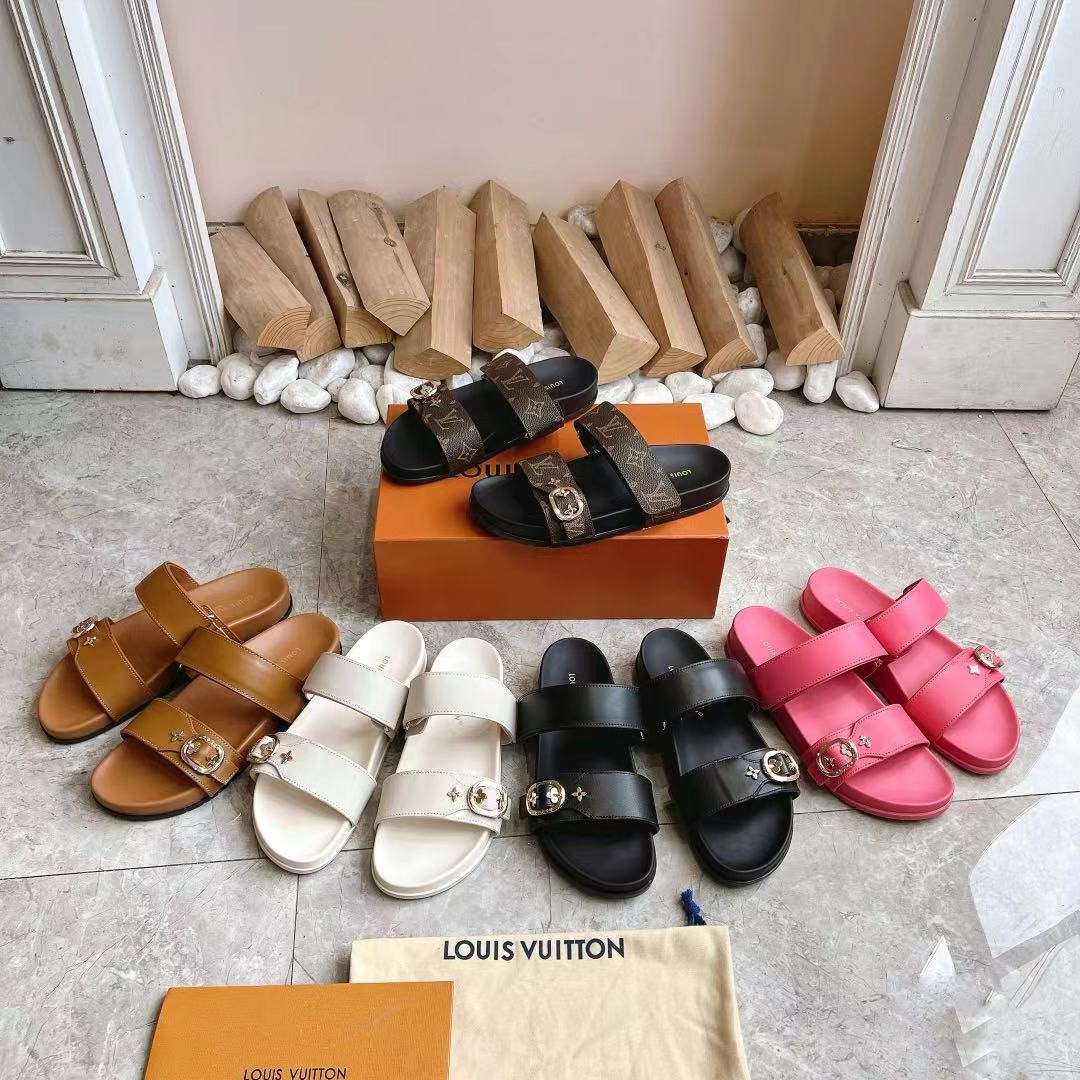 NO:224202,25 Louis Vuitton summer boat tow series, 35-45 with full package, slippers, louis vuitton, slippers1986090925路易威登夏季船拖系列,, 35-45配全套包装,拖鞋,louis vuitton,slippers,Women's Shoes
