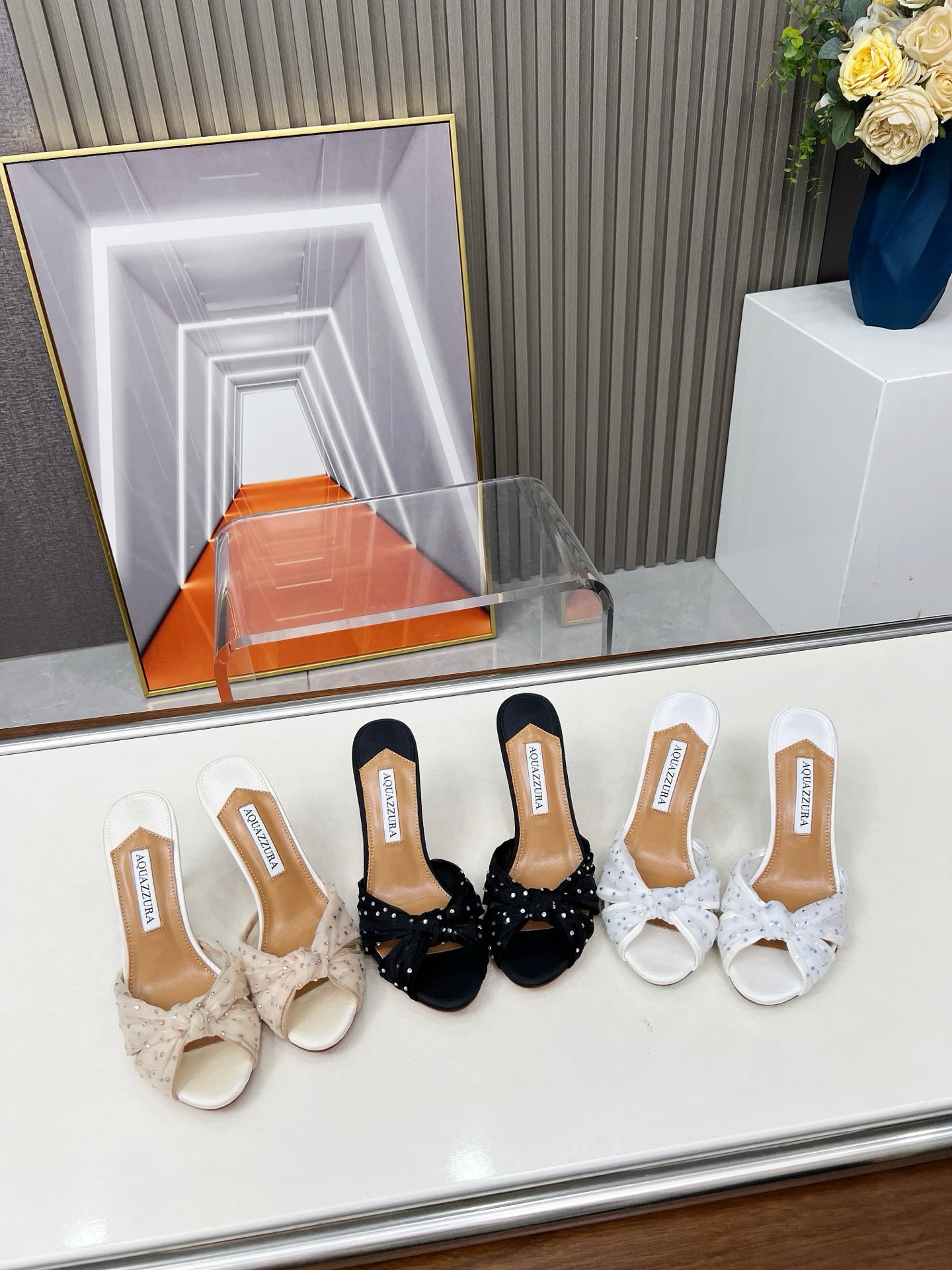 NO:224196,2025 new AQUAZZURA upper mesh   silk rhinestone inner sheepskin heel height: 8mm outsole A-class original leather outsole size SIZE.34–42 (34.41.42 custom made without return or exchange), high heels, high heels, sheepskin, Leather soles198609092025新款 AQUAZZURA 鞋面网 丝绸水钻 内里羊皮  跟高:8mm 大底A级原版真皮大底 码数SIZE.34–42（34.41.42订做不退不换）,高跟鞋,high heels,sheepskin,Leather soles,Women's Shoes