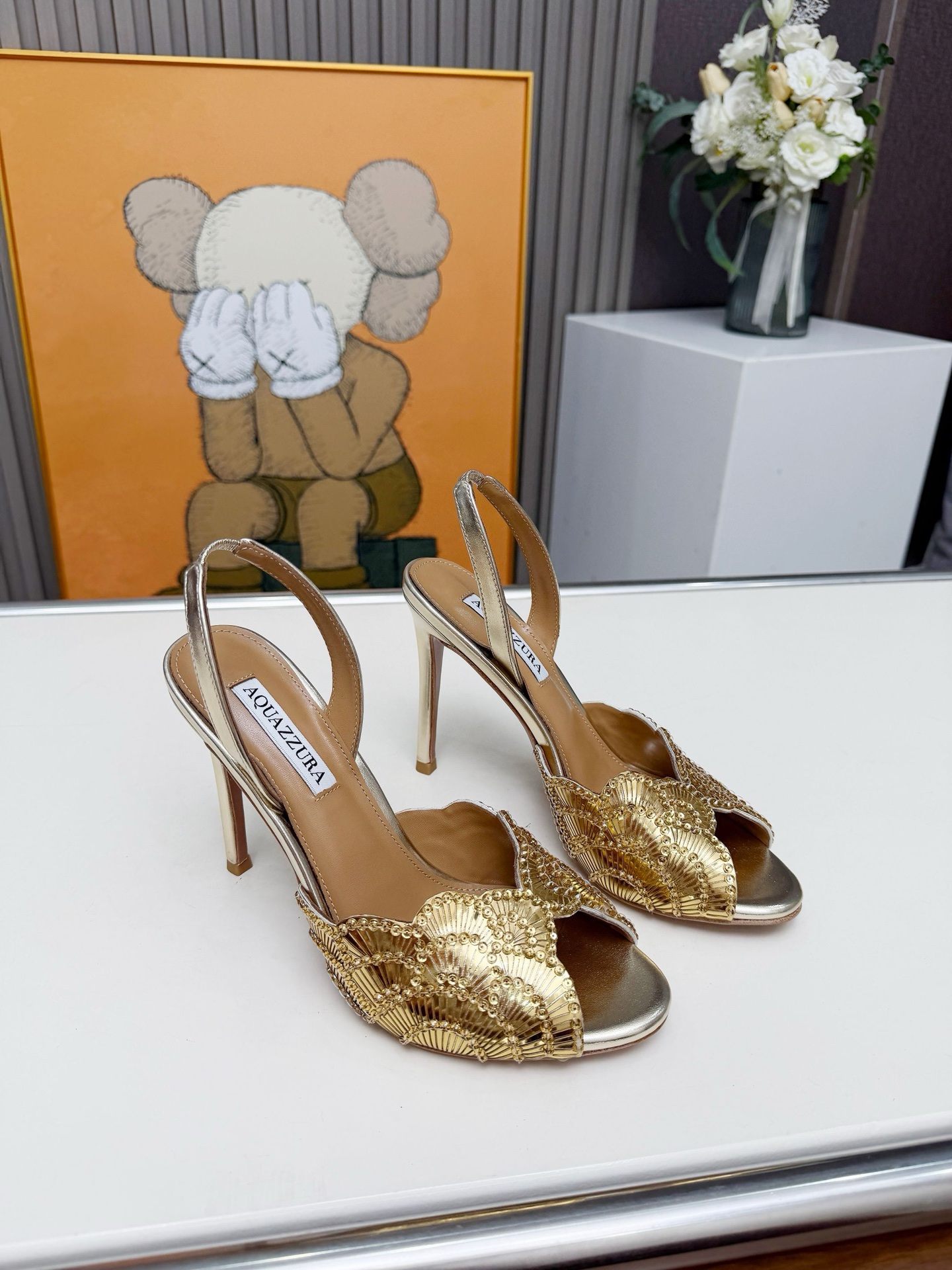 NO:629600,2025 new AQUAZZURA upper hand-stitched, sheepskin lining, heel height: 8cm, 10cm outsole, grade A original genuine leather outsole, size SIZE.34–43 (34.41.42.43 customized, non-returnable, non-exchangeable), high heels, slippers, high heels, slippers, sheepskin, Leather soles198609092025新款 AQUAZZURA 鞋面手工缝钻 内里羊皮  跟高:8cm,10cm 大底A级原版真皮大底 码数SIZE.34–43（34.41.42.43订做不退不换）,高跟鞋拖鞋,high heels,slippers,sheepskin,Leather soles,Women's Shoes