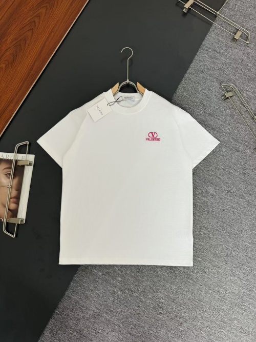Valentino Heavyweight Cotton T-Shirt Loose Fit Embroidered Logo Short Sleeve