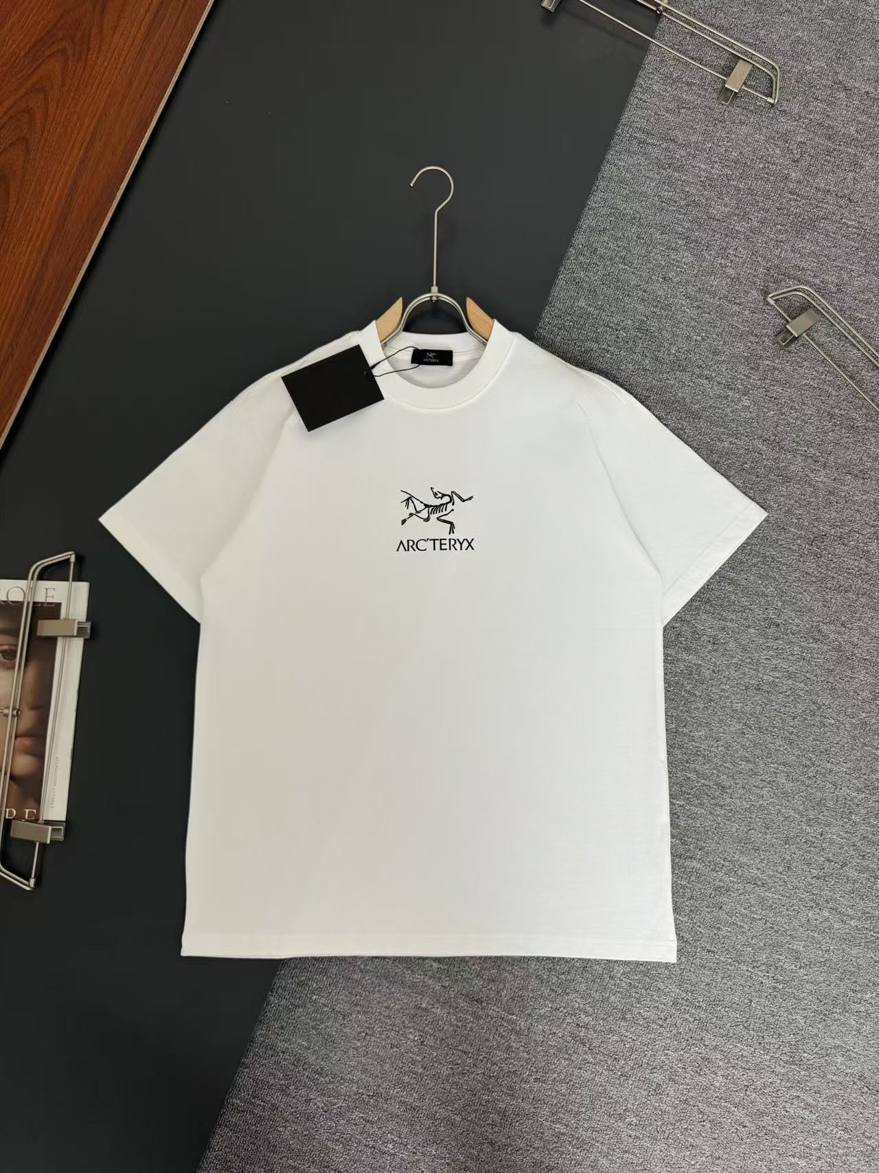 ARC'TERYX/Archa'teryx * Camiseta de algodón puro transpirable, gruesa y pesada de 320 g, proceso de impresión de espuma…